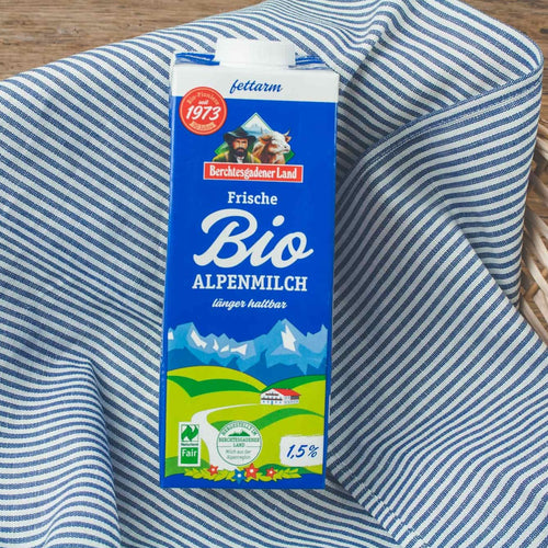 Berchtesgadener Land - Frische Bio - Alpenmilch laenger haltbar 1.5% Fett 1L - wundermarkt.shop