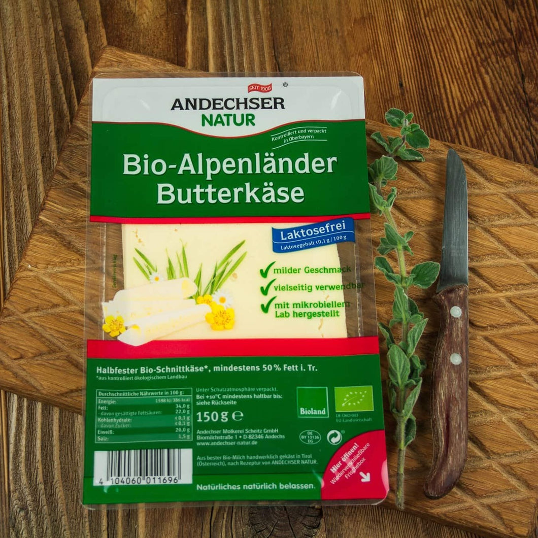   AndechserNaturBio-Alpenlander Butterkaese-150g-wundermarkt.shop