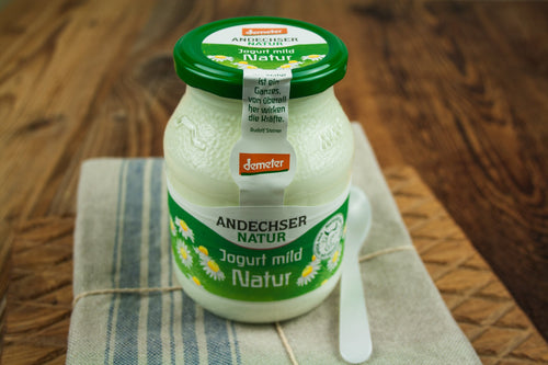 Andechser Natur Demeter - Joghurt mild Natur - 500g im Mehrwegglas - wundermarkt.shop